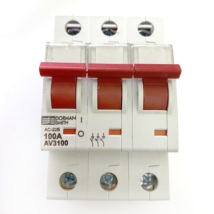 Dorman Smith AV3100 AC-22B 100A 100 Amp 3 Pole Phase Isolator Main Switch Disconnector